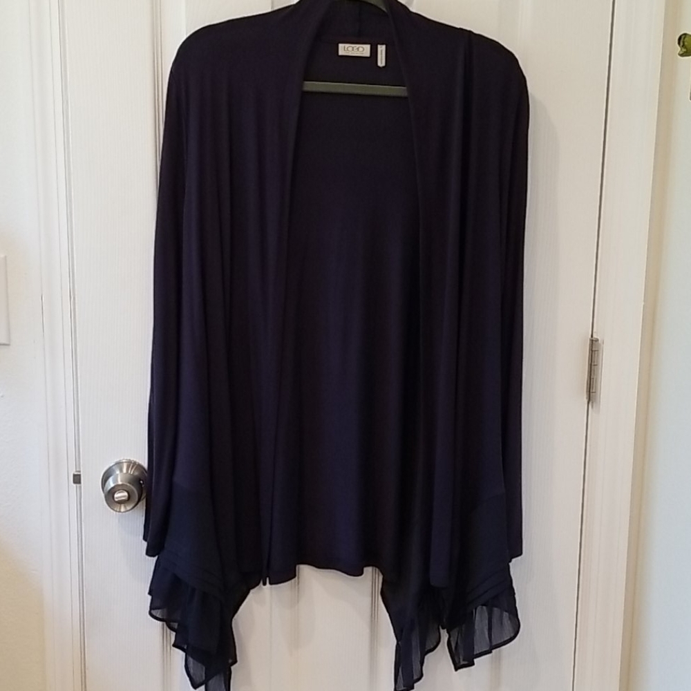 EUC PS Dark Berry LOGO Cardigan